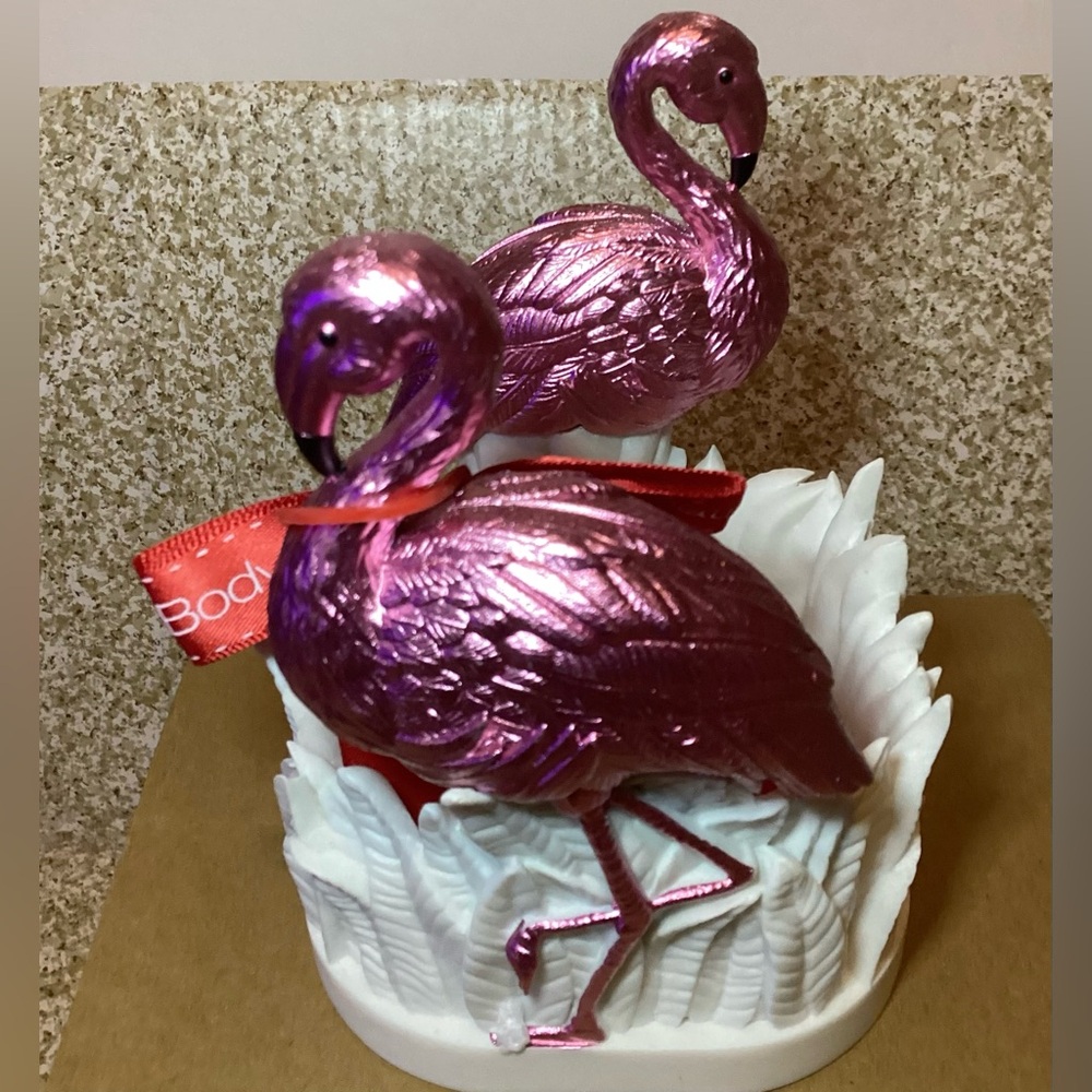 Bath & Body Works Double-Flamingo Soap Holder Limited Edition